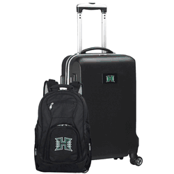 NCAA Hawaii Warriors Deluxe 2-Piece Backpack & Carry-On Set