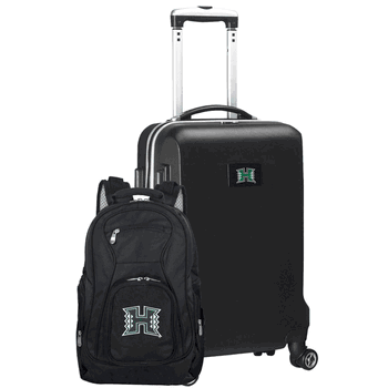 NCAA Hawaii Warriors Deluxe 2-Piece Backpack & Carry-On Set