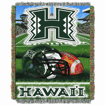 NCAA Hawaii Warriors Homefield Advantage Tapestry Throw