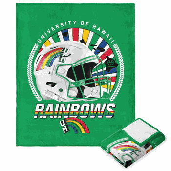 NCAA Hawaii Warriors Rainbow Spirit Silk Touch Throw