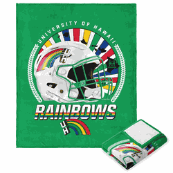NCAA Hawaii Warriors Rainbow Spirit Silk Touch Throw