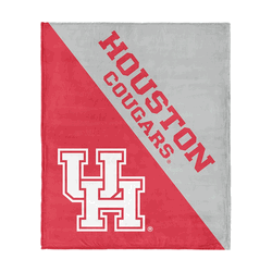 NCAA Houston Cougars Halftone Silk Touch Throw Blanket 46x60 inches