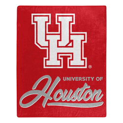 NCAA Houston Cougars Signature Raschel Throw Blanket 50x60 Inches