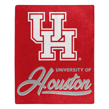 NCAA Houston Cougars Signature Raschel Throw Blanket 50x60 Inches