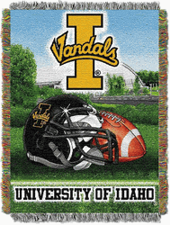 NCAA Idaho Homefield Advantage Woven Tapestry Throw Blanket 48x60 Inches