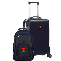 NCAA Illinois Fighting Illini Deluxe 2-Piece Backpack & Carry-On Set