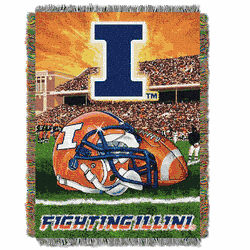 NCAA Illinois Homefield Advantage Tapestry Throw