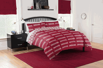 NCAA Indiana Hoosiers Full Rotary Bed In A Bag Set