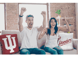 NCAA Indiana Hoosiers Invert Pillow