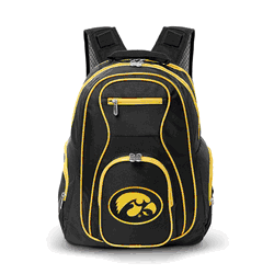 NCAA Iowa Hawkeyes 19" Premium Laptop Backpack with Colored Trim