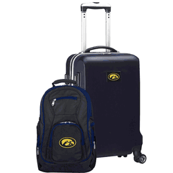 NCAA Iowa Hawkeyes Deluxe 2-Piece Backpack & Carry-On Set