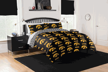 NCAA Iowa Hawkeyes Full Bed In A Bag Set