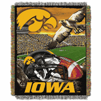NCAA Iowa Hawkeyes Homefield Advantage Tapestry Throw