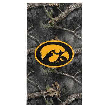 NCAA Iowa Hawkeyes Hunter Microfiber Beach Towel 30x60 inches