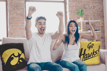 NCAA Iowa Hawkeyes Invert Pillow