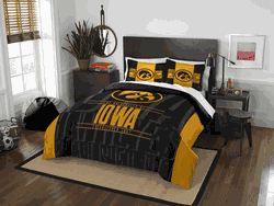 NCAA Iowa Hawkeyes Modern Take F/Q Comforter Set