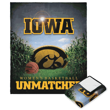 NCAA Iowa Hawkeyes Women's Basketball Unmatched Silk Touch Throw Blanket 50x60 Inches