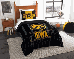 NCAA Iowa Modern Take Twin Comforter Set