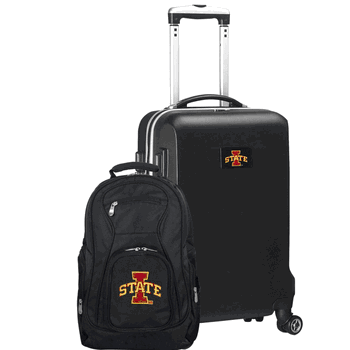 NCAA Iowa State Cyclones Deluxe 2-Piece Backpack & Carry-On Set