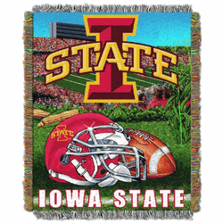 NCAA Iowa State Homefield Advantage Woven Tapestry Throw Blanket 48x60 Inches