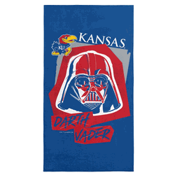 NCAA Kansas Darth Vader  Beach Towel 30 x 60 Inches
