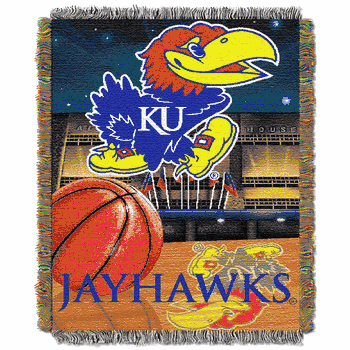 NCAA Kansas Jayhawks Homefield Advantage Tapestry Throw