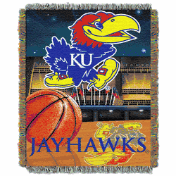 NCAA Kansas Jayhawks Homefield Advantage Tapestry Throw