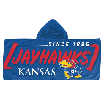 NCAA Kansas Jayhawks Juvy Hooded Towel