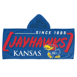 NCAA Kansas Jayhawks Juvy Hooded Towel