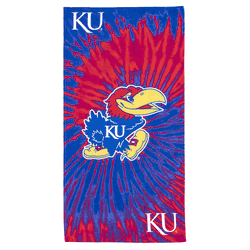 NCAA Kansas Jayhawks Pyschedelic Beach Towel