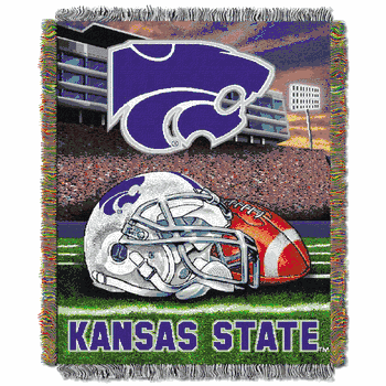 NCAA Kansas Jayhawks St Homefield Advantage Tapestry Throw