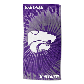 NCAA Kansas State Psychedelic Beach Towel 30x60 Inches