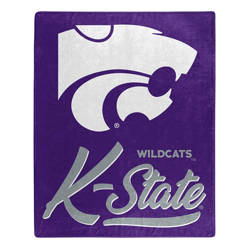 NCAA Kansas State Signature Raschel Throw Blanket 50x60 Inches