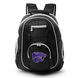 NCAA Kansas State Wildcats 19" Premium Laptop Backpack with Colored Trim