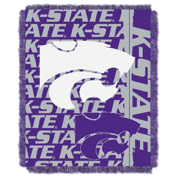 NCAA Kansas State Wildcats Double Play Jacquard Throw