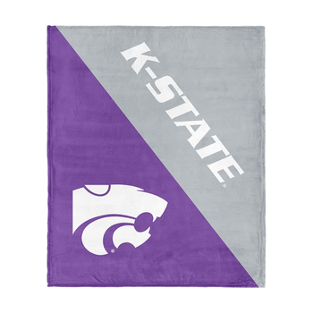 NCAA Kansas State Wildcats Halftone Silk Touch Throw Blanket 46x60 inches
