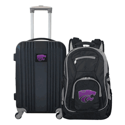 NCAA Kansas State Wildcats Premium 2-Piece Backpack & Carry-On Set