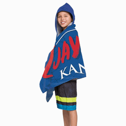 NCAA Kansas Youth Hooded Beach Towel 21x51 Inches