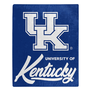 NCAA Kentucky Signature Raschel Throw Blanket 50x60 Inches