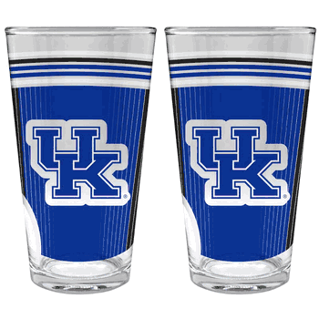 NCAA Kentucky Wildcats 2pc Pint Glass Set