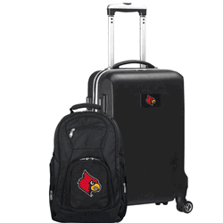 NCAA Louisville Cardinals Deluxe 2-Piece Backpack & Carry-On Set