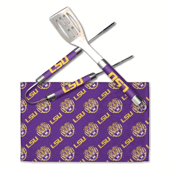 NCAA LSU Bbq Grill Utensil Set