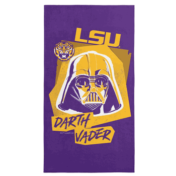 NCAA LSU Darth Vader  Beach Towel 30 x 60 Inches