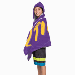 NCAA LSU Louisiana State Youth Hooded Beach Towel 21x51 Inches