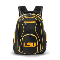 NCAA LSU Tigers 19" Premium Laptop Backpack with Colored Trim
