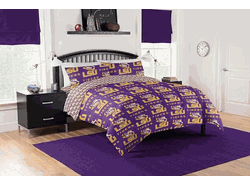 NCAA LSU Tigers Full Rotary Bed In A Bag Set