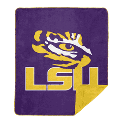 NCAA LSU Tigers Sliver Knit Throw