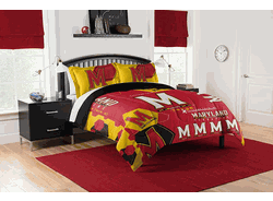 NCAA Maryland Hexagon Take F/Q Comforter Set