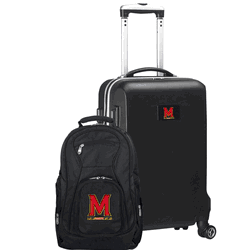NCAA Maryland Terrapins Deluxe 2-Piece Backpack & Carry-On Set