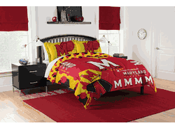 NCAA Maryland Terrapins Hexagon Take F/Q Comforter Set